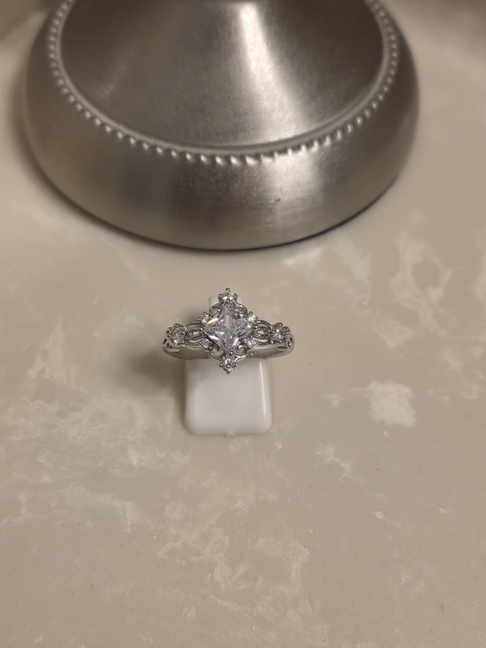 925 Silver and CZ Ring Size 10